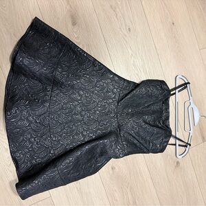 Express Black Textured Dress